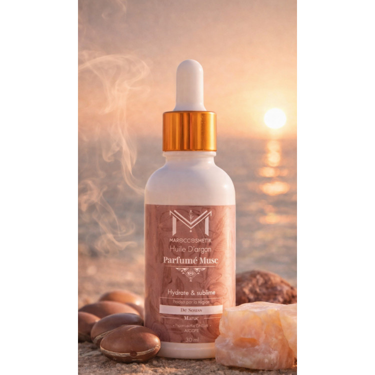Huile d'argan au musc  30 ml