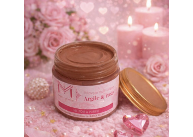 Masque d'argile à la rose 100g