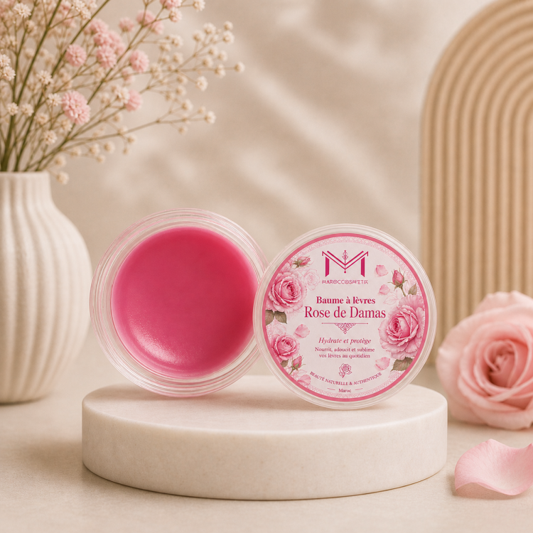 Baume à lèvre à la rose 30g