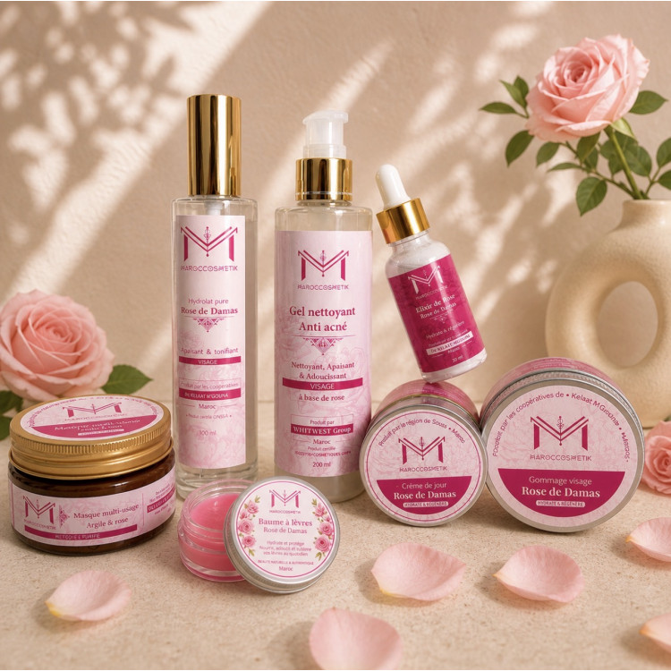 Pack de soin complet à la rose