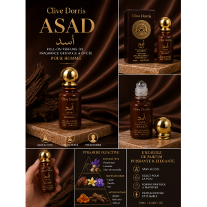Huile de parfum Asad Bourbon- Homme